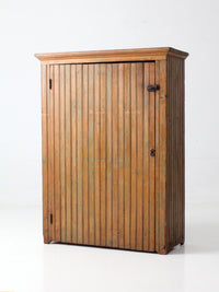 antique beadboard country cupboard cabinet