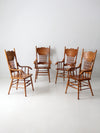 vintage press back dining chair set of 4