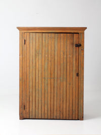 antique beadboard country cupboard cabinet