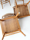 vintage press back dining chair set of 4