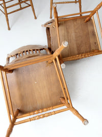 vintage press back dining chair set of 4