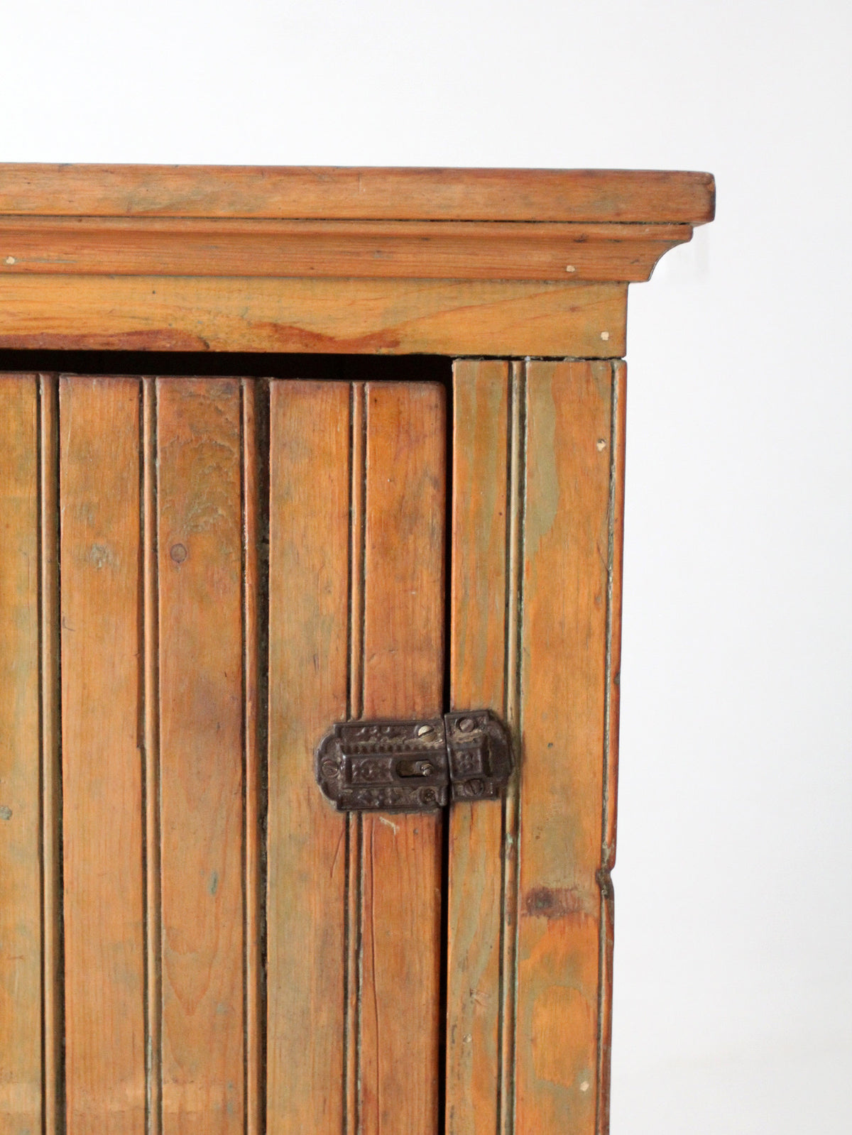 antique beadboard country cupboard cabinet