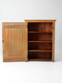 antique beadboard country cupboard cabinet