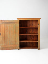 antique beadboard country cupboard cabinet