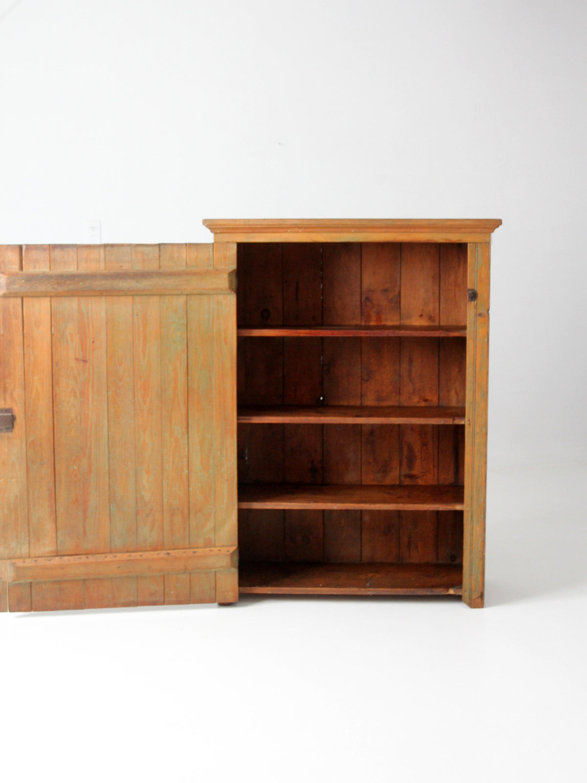 antique beadboard country cupboard cabinet