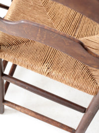 antique ladder back chairs with rush seats set of 4