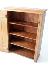 antique beadboard country cupboard cabinet