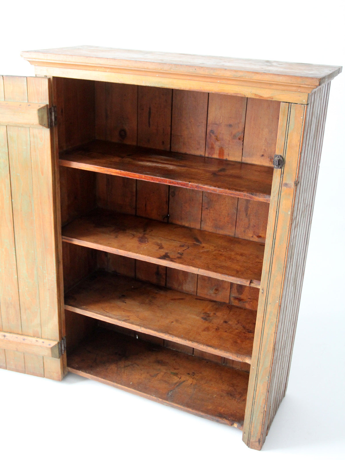 antique beadboard country cupboard cabinet