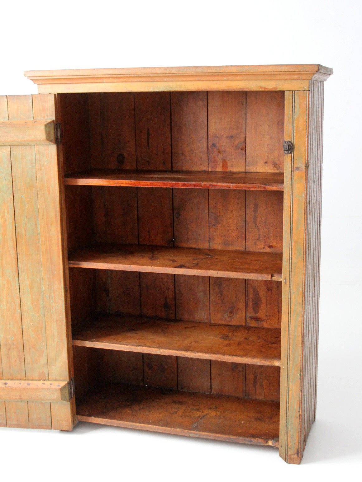 antique beadboard country cupboard cabinet