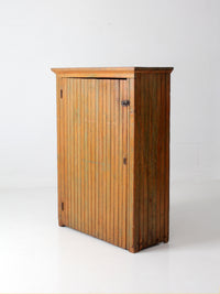antique beadboard country cupboard cabinet