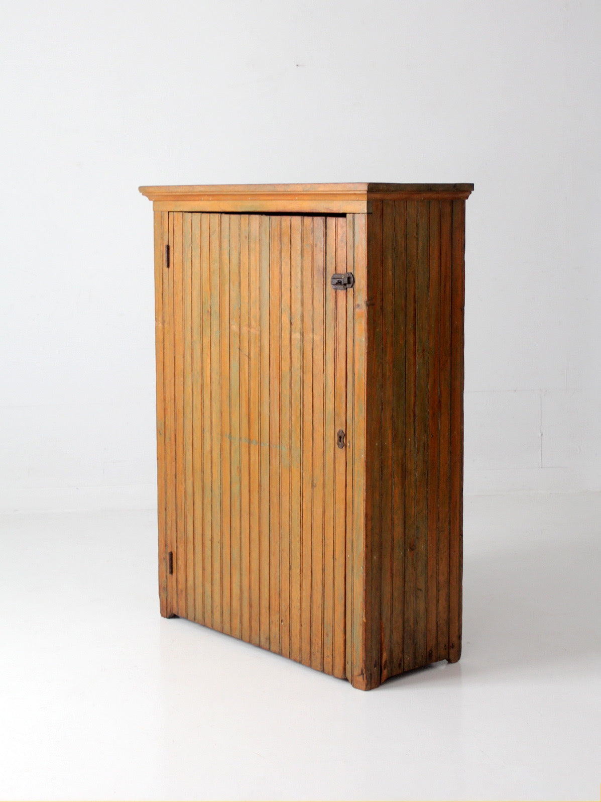 antique beadboard country cupboard cabinet