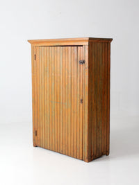 antique beadboard country cupboard cabinet
