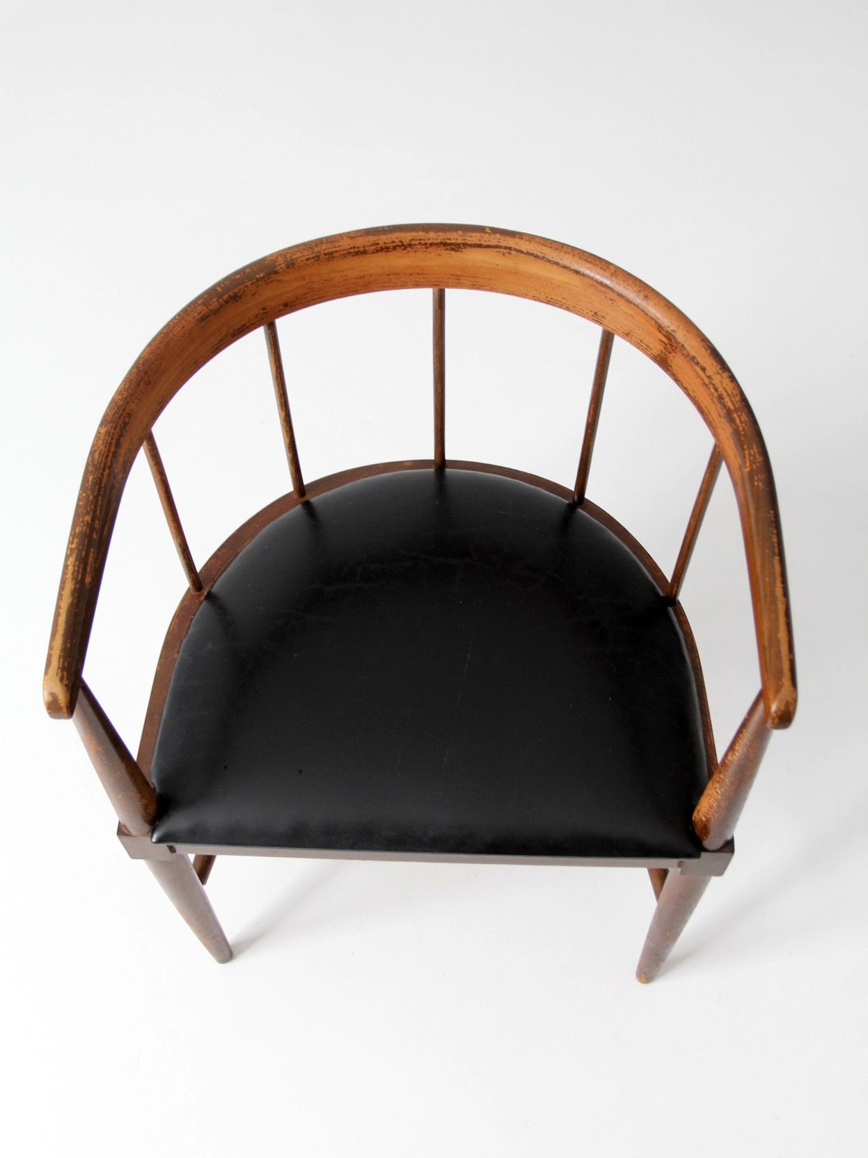 mid-century Danish modern spindle back chair
