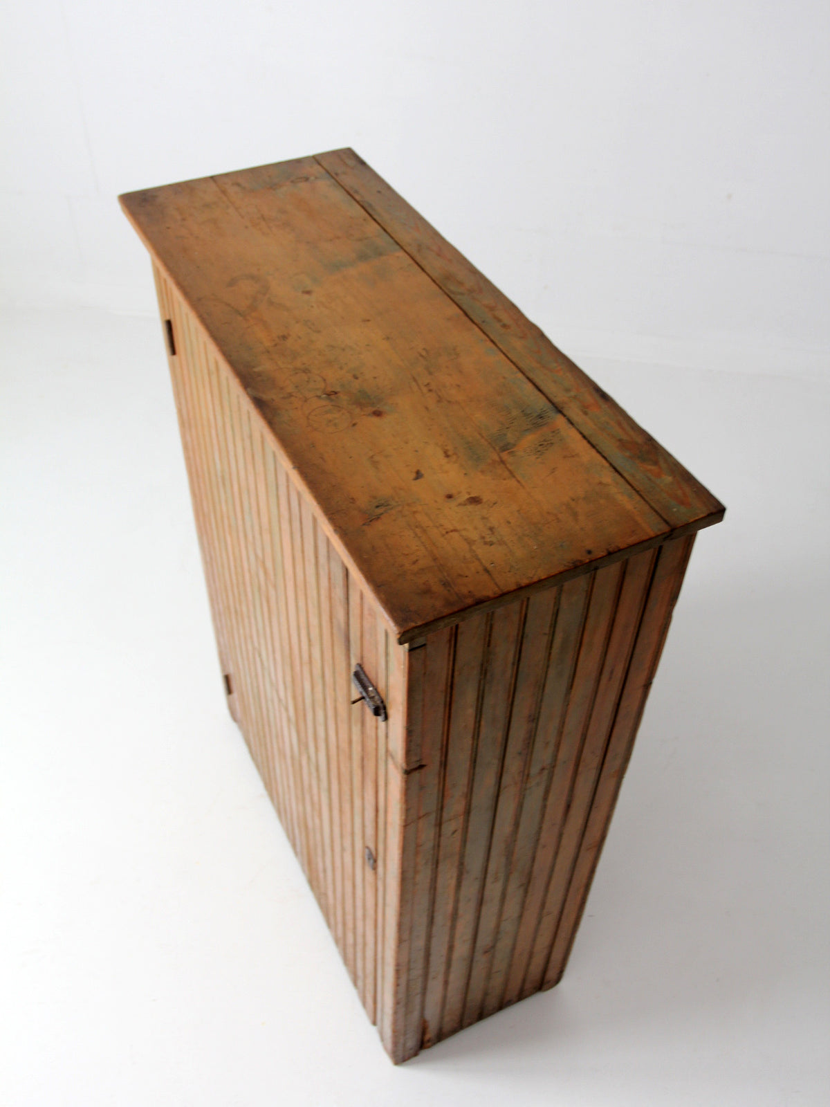 antique beadboard country cupboard cabinet