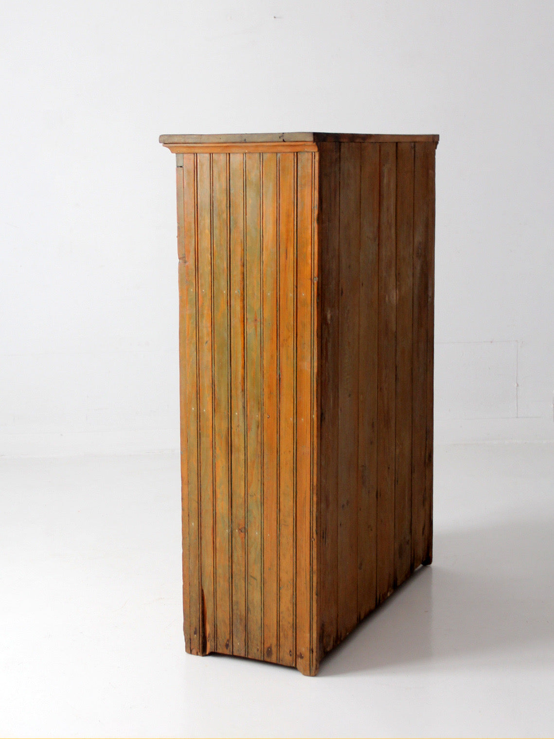 antique beadboard country cupboard cabinet