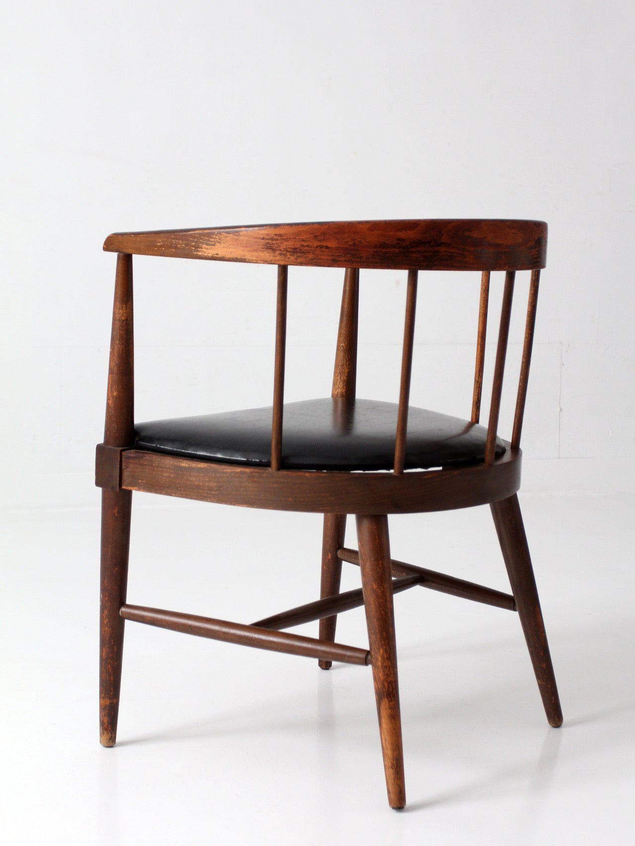 mid-century Danish modern spindle back chair