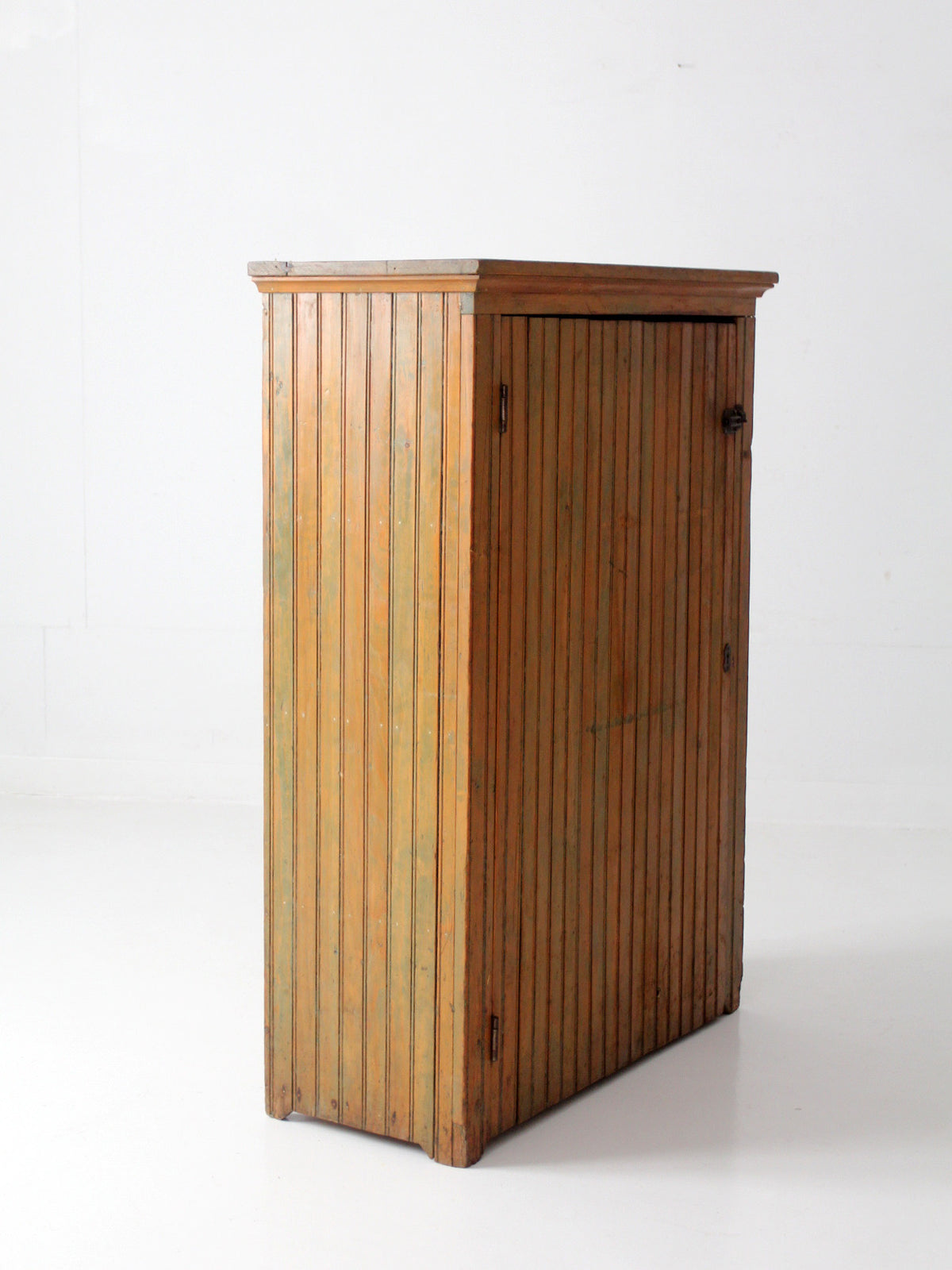 antique beadboard country cupboard cabinet
