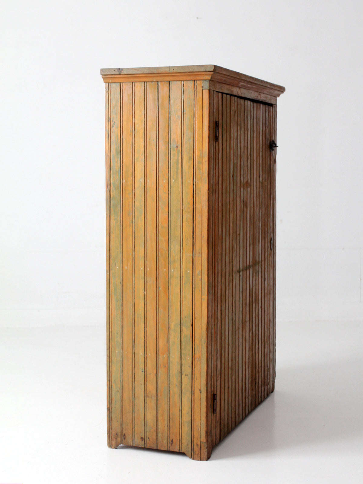 antique beadboard country cupboard cabinet