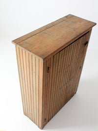 antique beadboard country cupboard cabinet