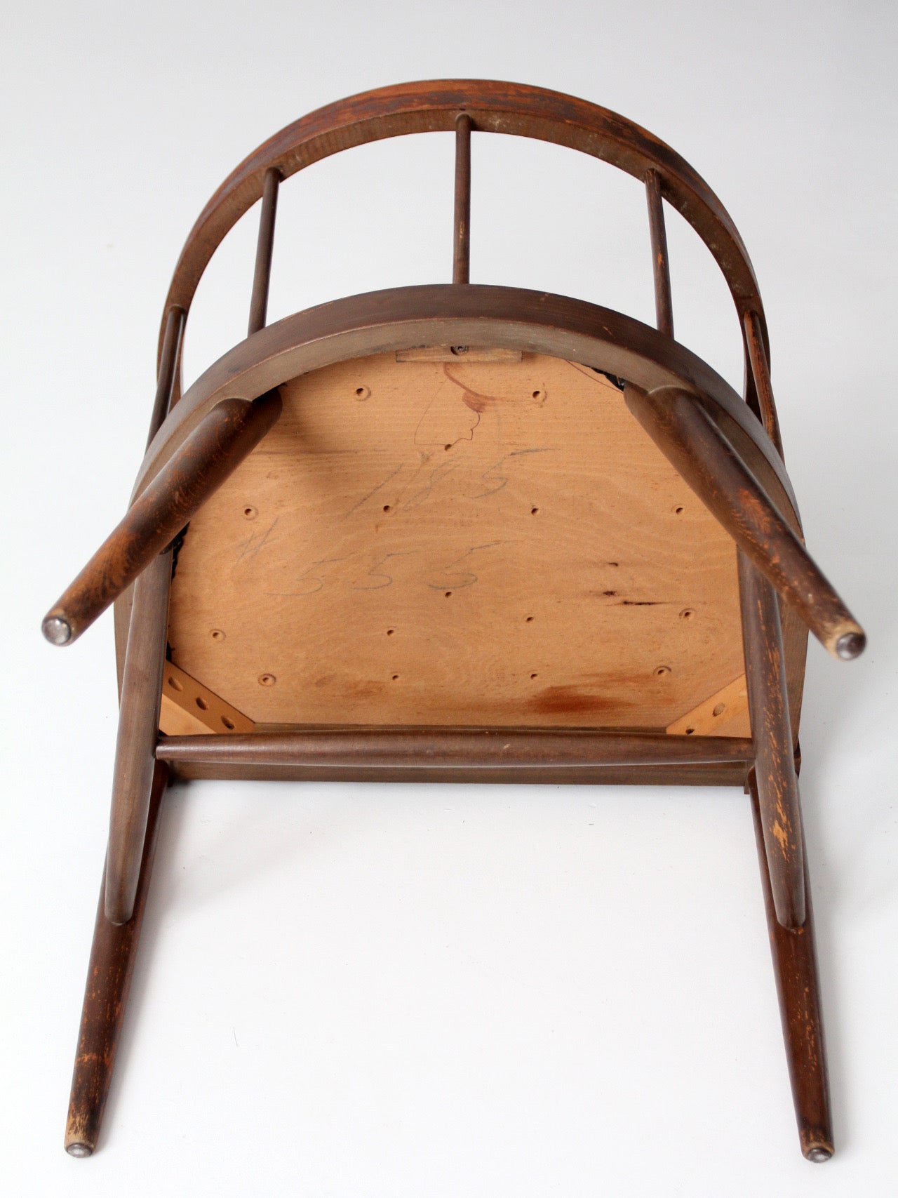 mid-century Danish modern spindle back chair