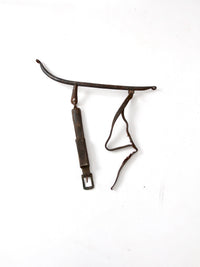 antique horse hames with leather straps