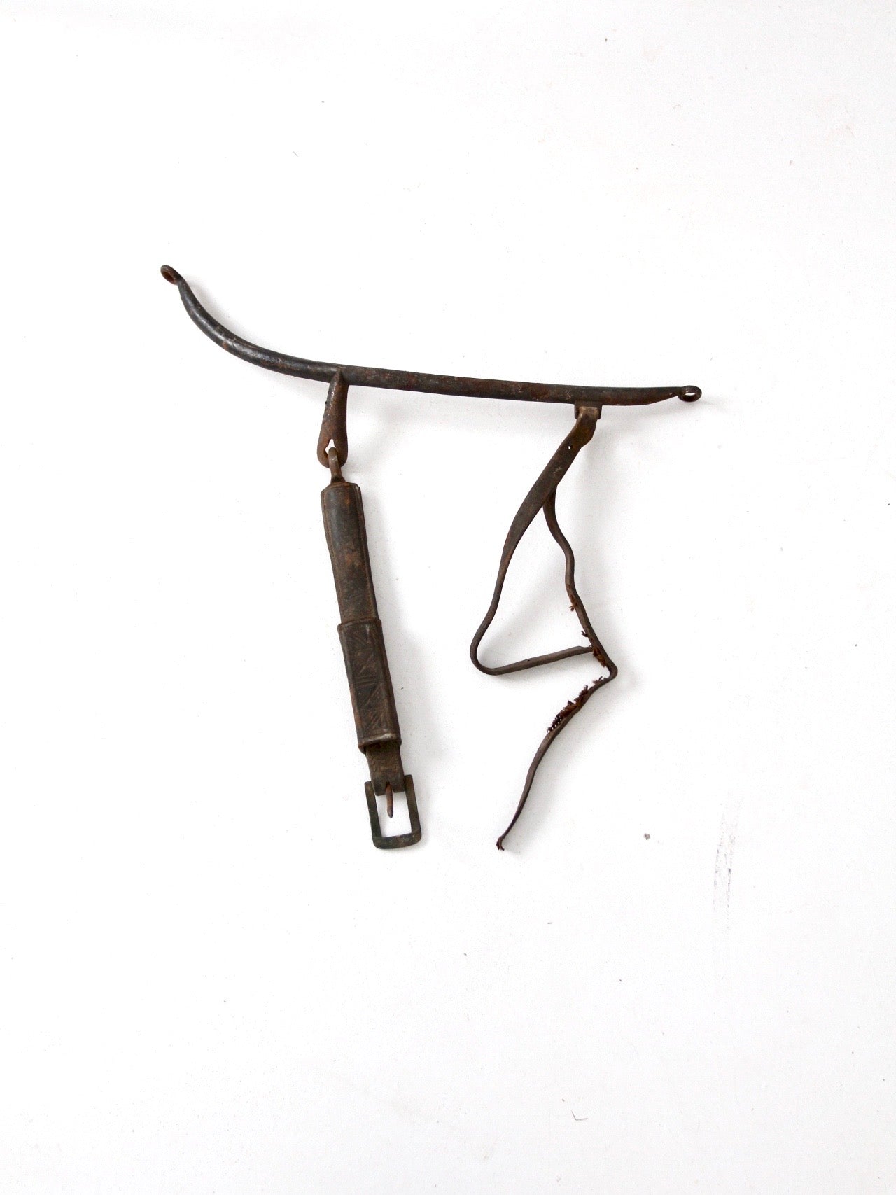 antique horse hames with leather straps