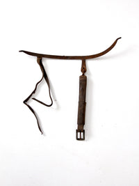 antique horse hames with leather straps