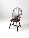 antique bow back Windsor chair with tail brace