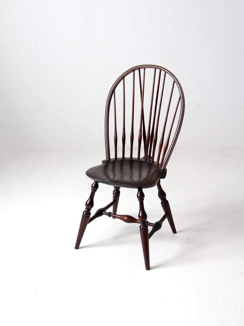 antique bow back Windsor chair with tail brace