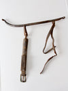 antique horse hames with leather straps