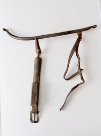 antique horse hames with leather straps