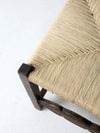 antique rush seat chair