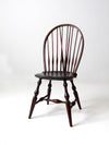 antique bow back Windsor chair with tail brace