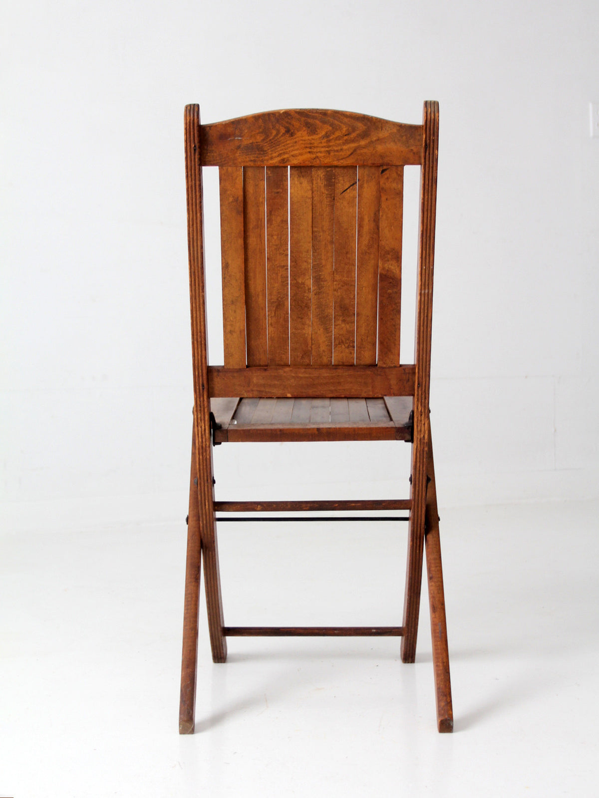 antique IOOF wood folding chair