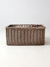 vintage wicker storage basket