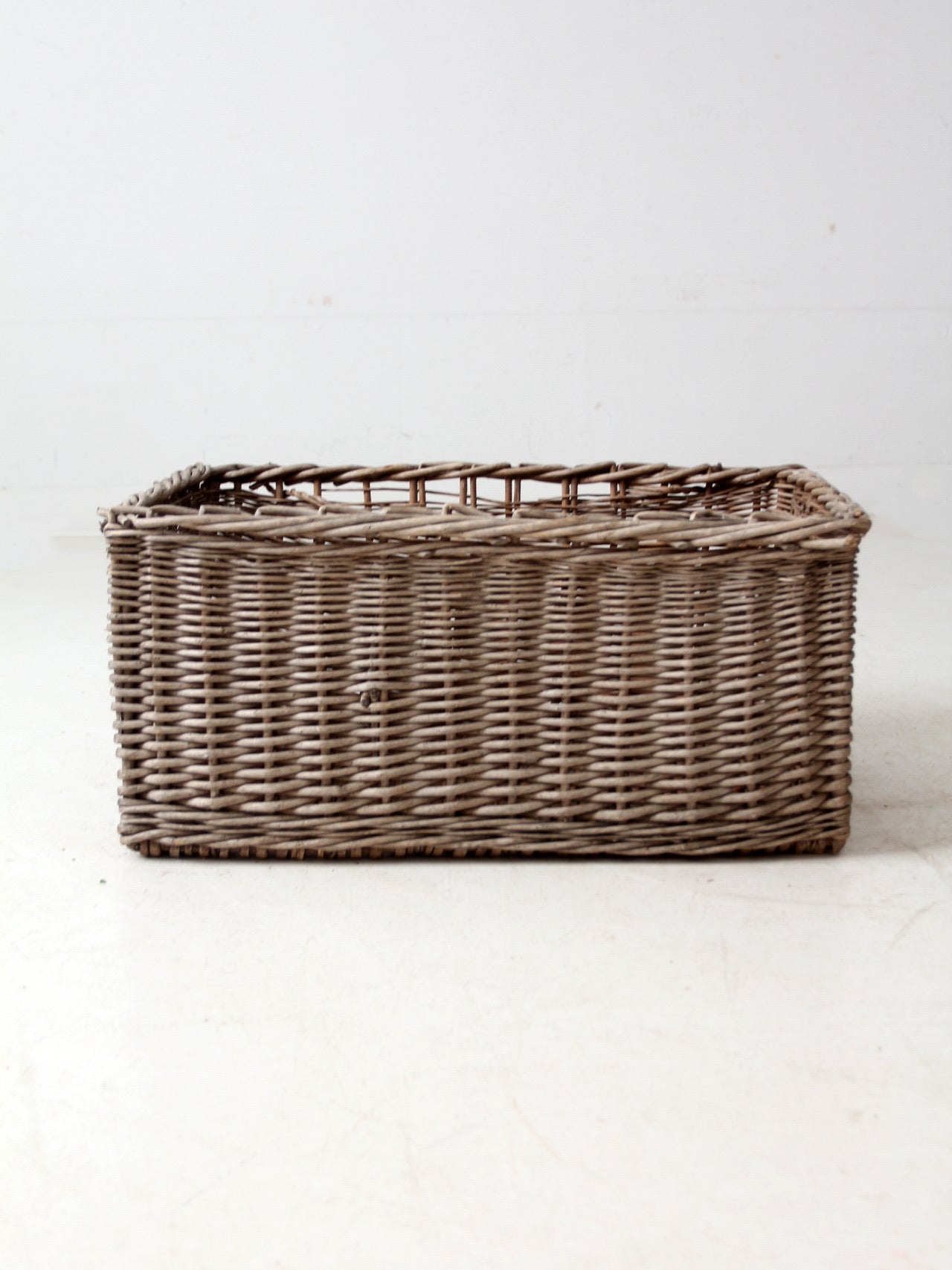 vintage wicker storage basket