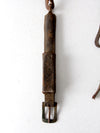 antique horse hames with leather straps