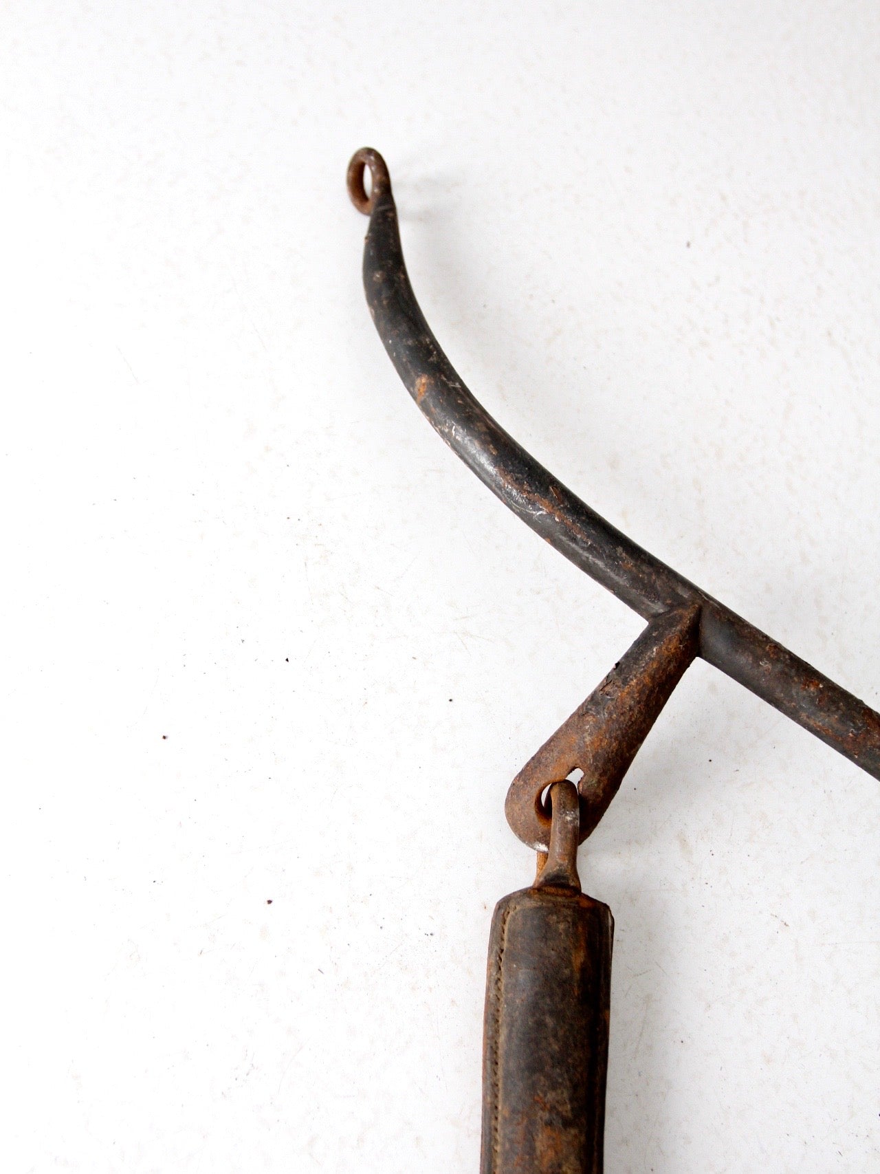 antique horse hames with leather straps