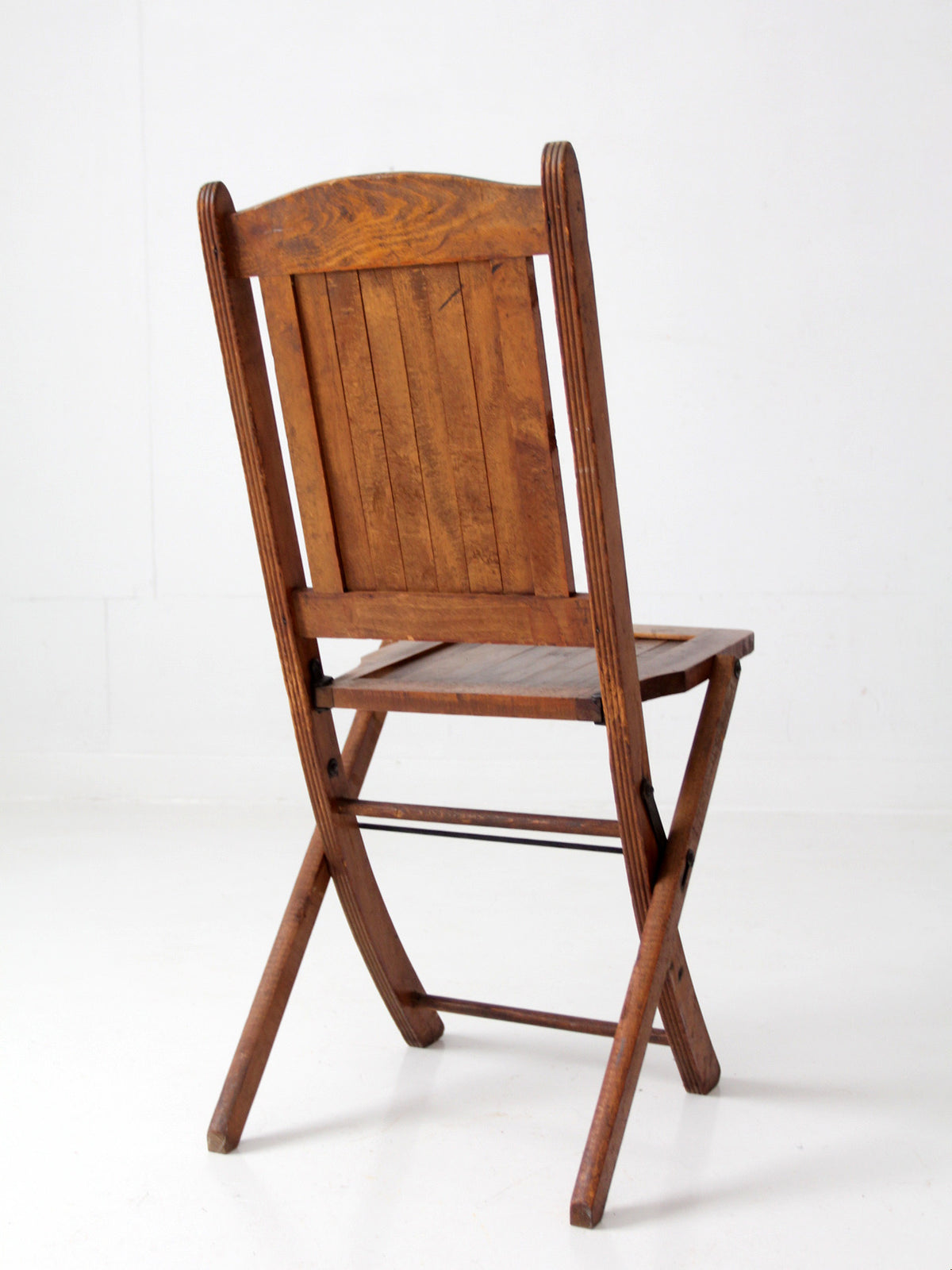 antique IOOF wood folding chair