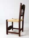 antique rush seat chair