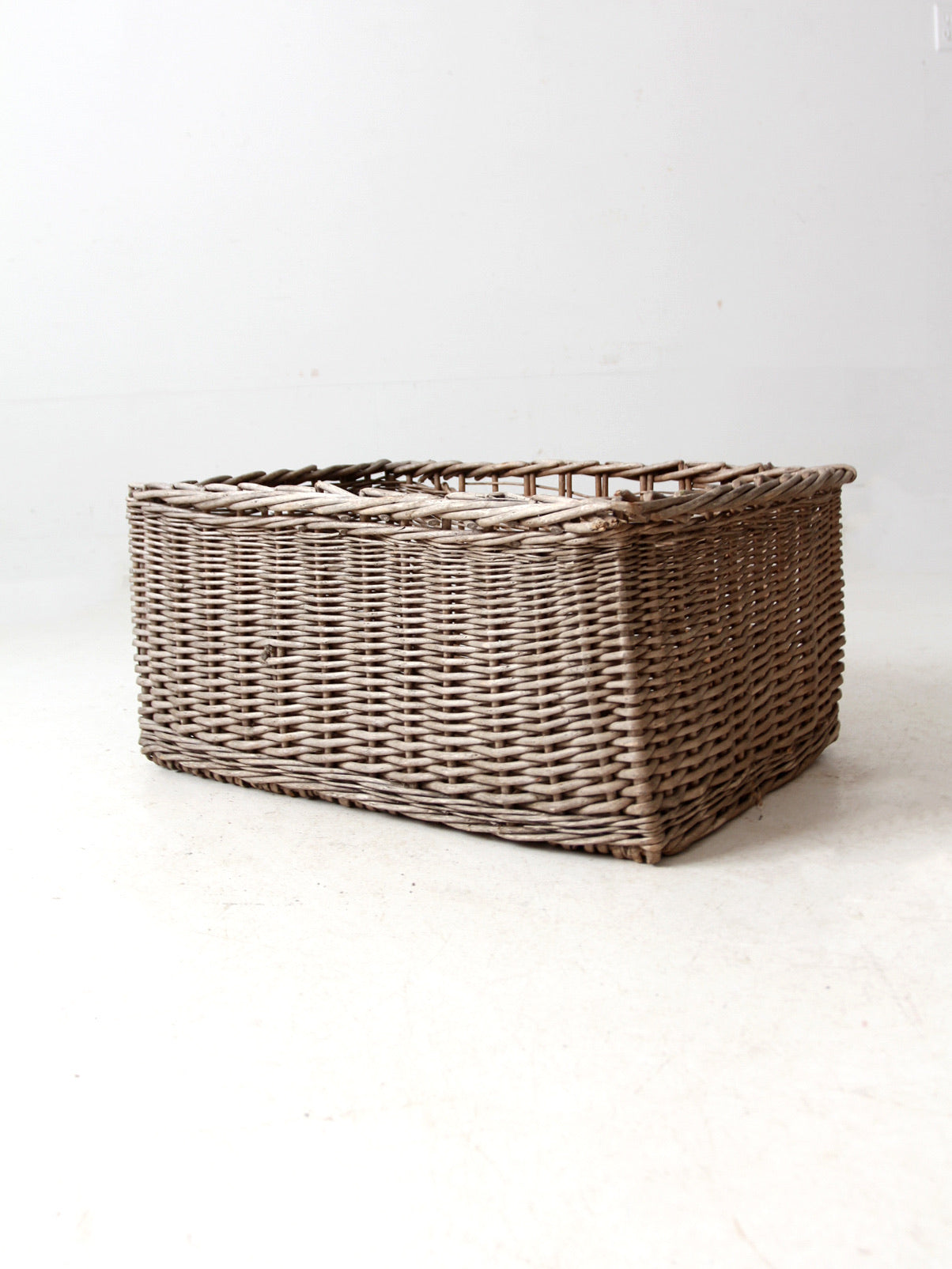 vintage wicker storage basket