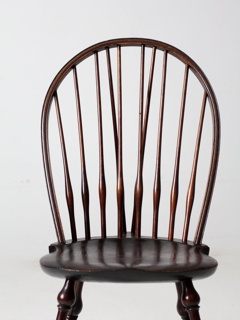 antique bow back Windsor chair with tail brace