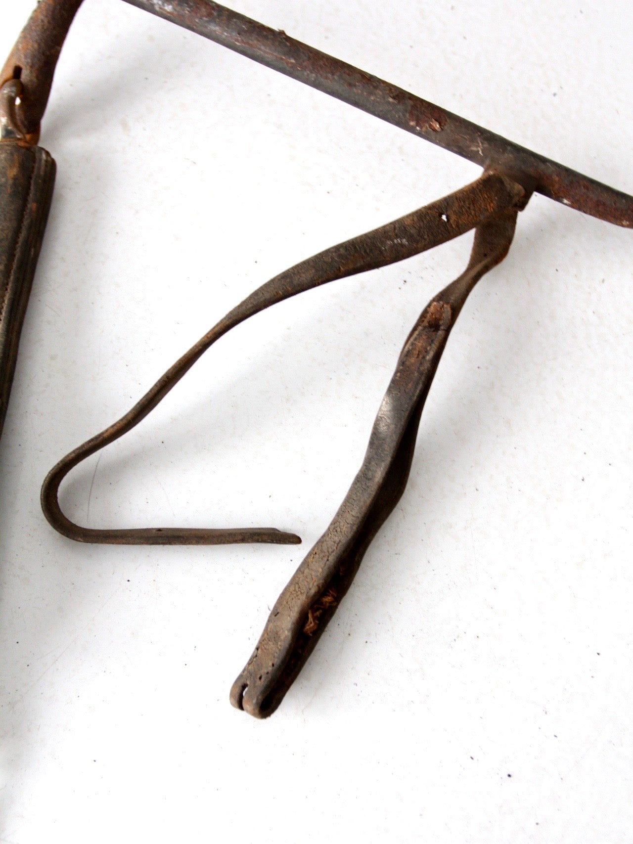 antique horse hames with leather straps