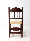 antique rush seat chair
