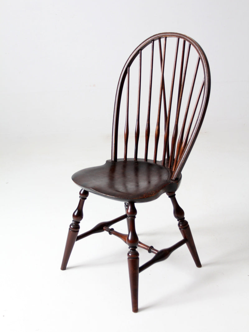 antique bow back Windsor chair with tail brace