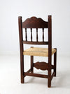 antique rush seat chair