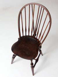 antique bow back Windsor chair with tail brace