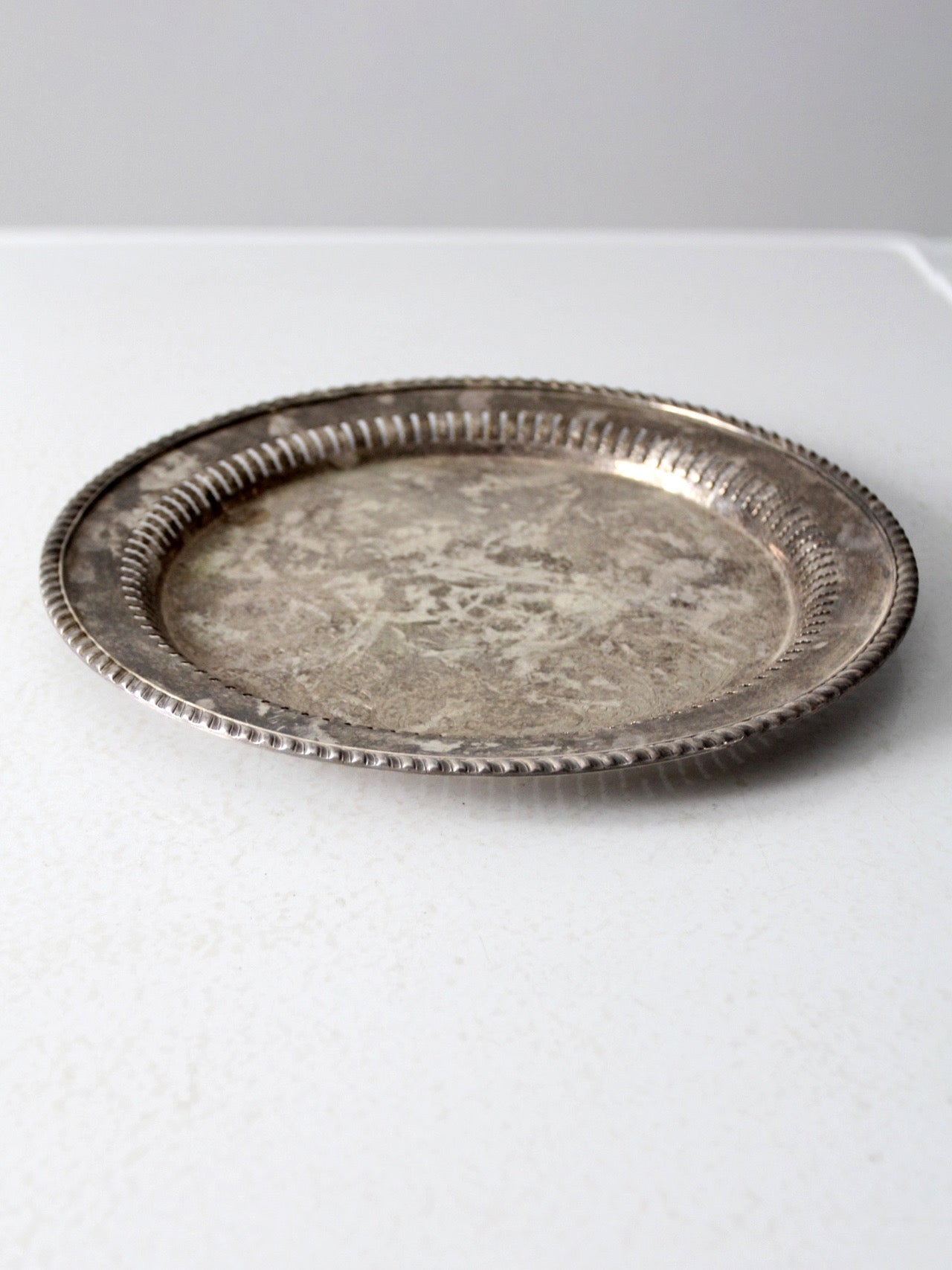 antique Gorham silver-plate serving tray