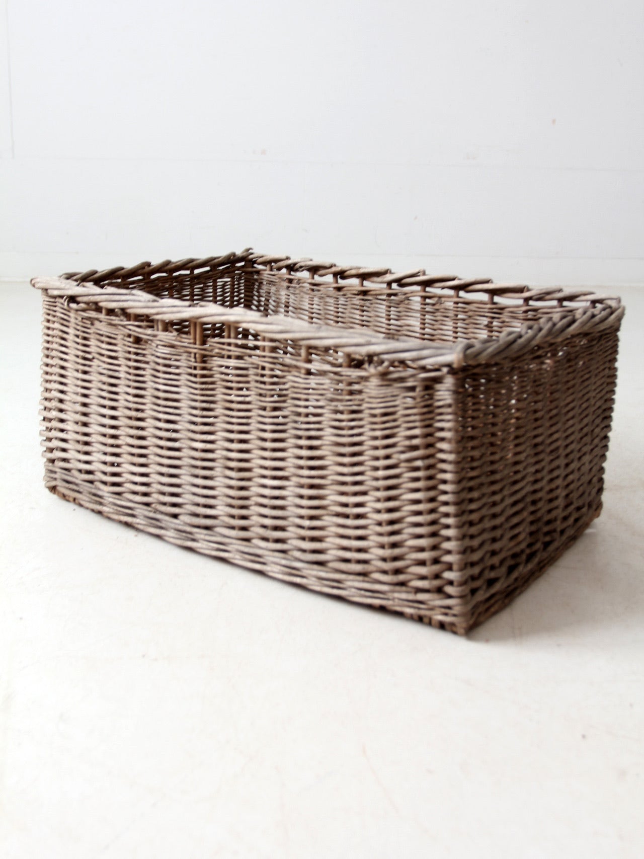 vintage wicker storage basket
