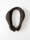 antique leather horse collar